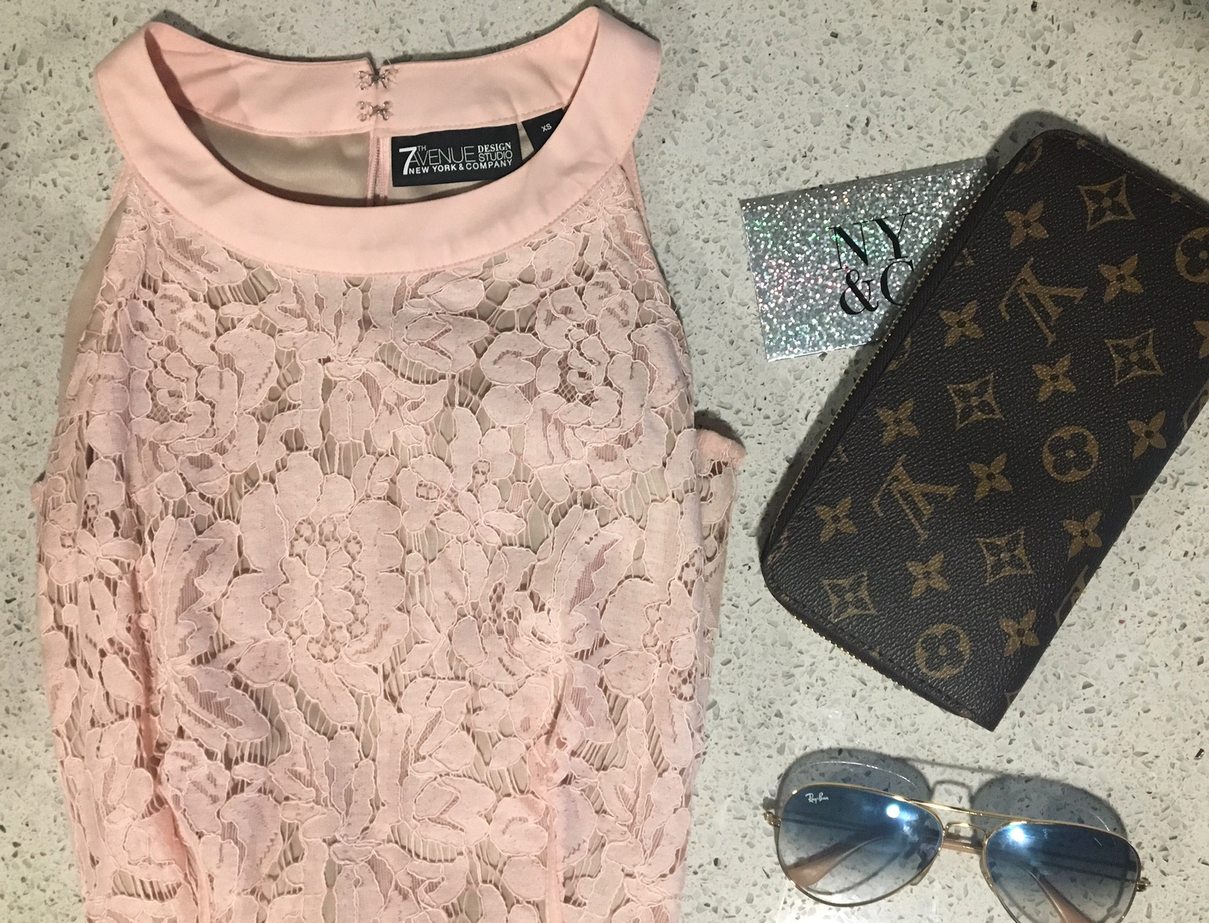 pink lace top