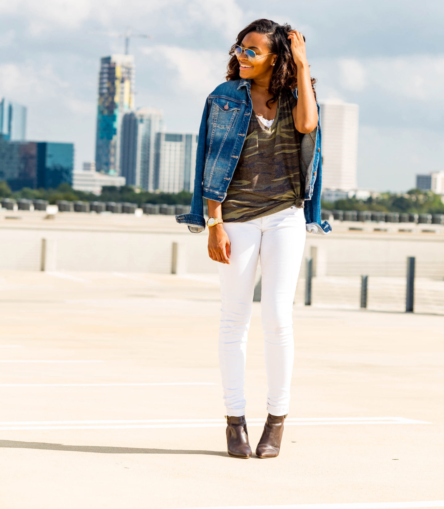 Camo & Denim Jacket