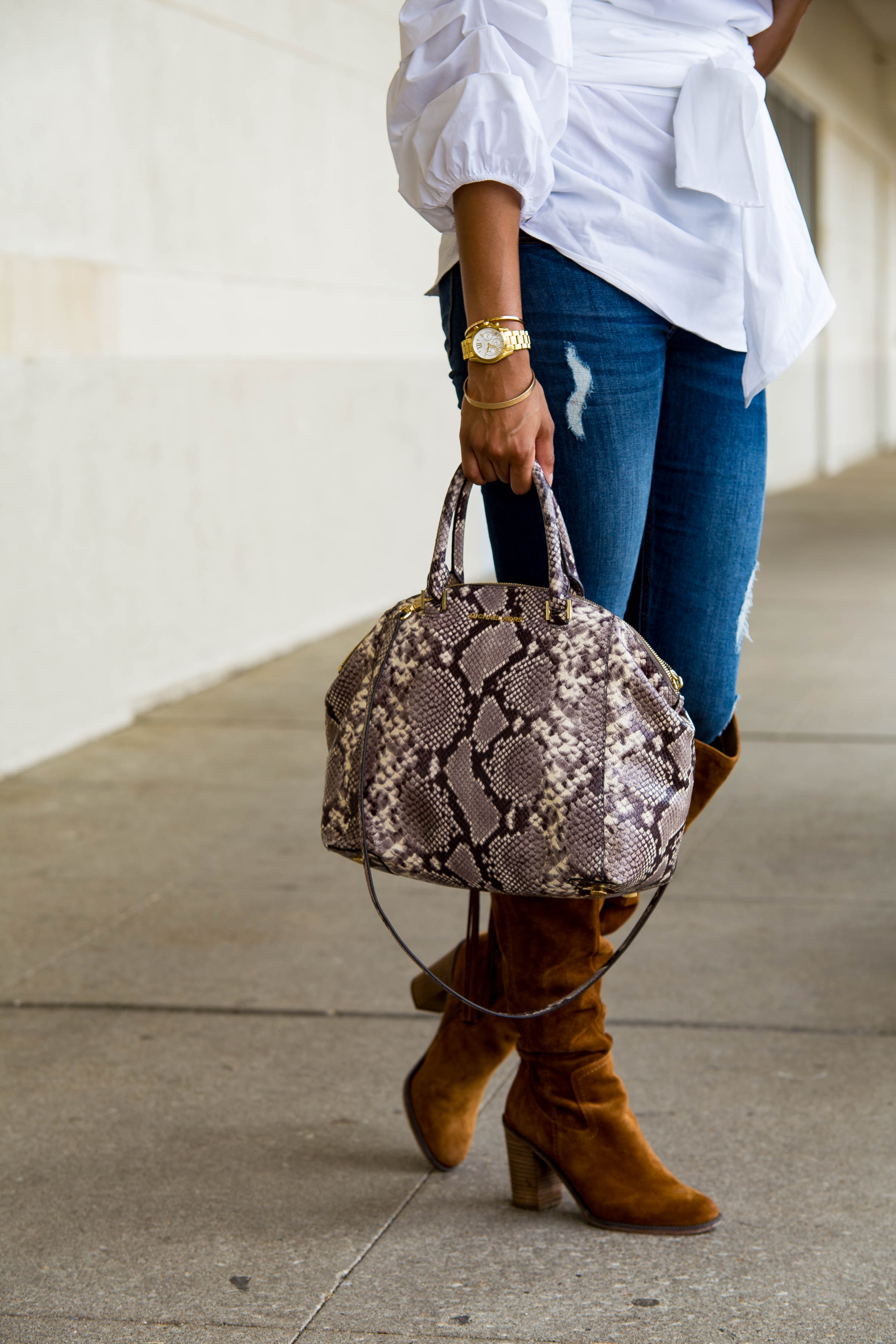 snakeskin bag