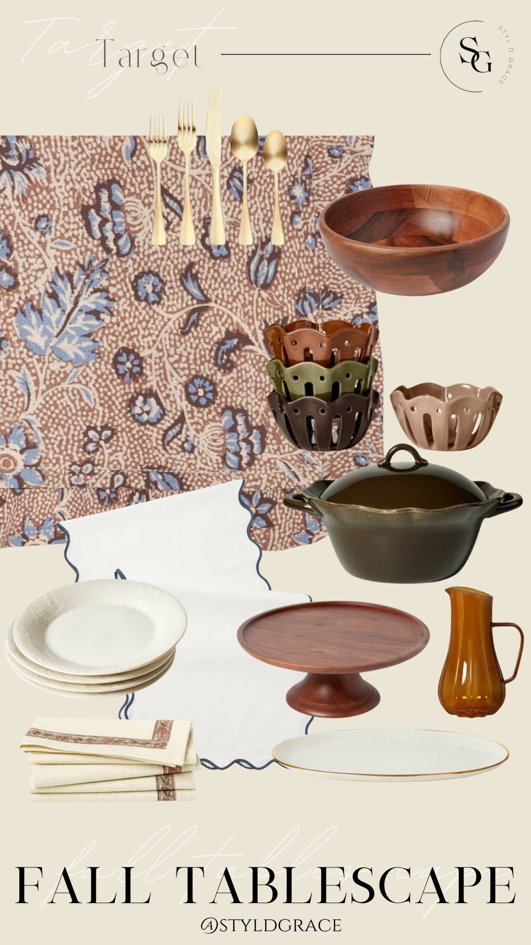 Maroon floral tablescape