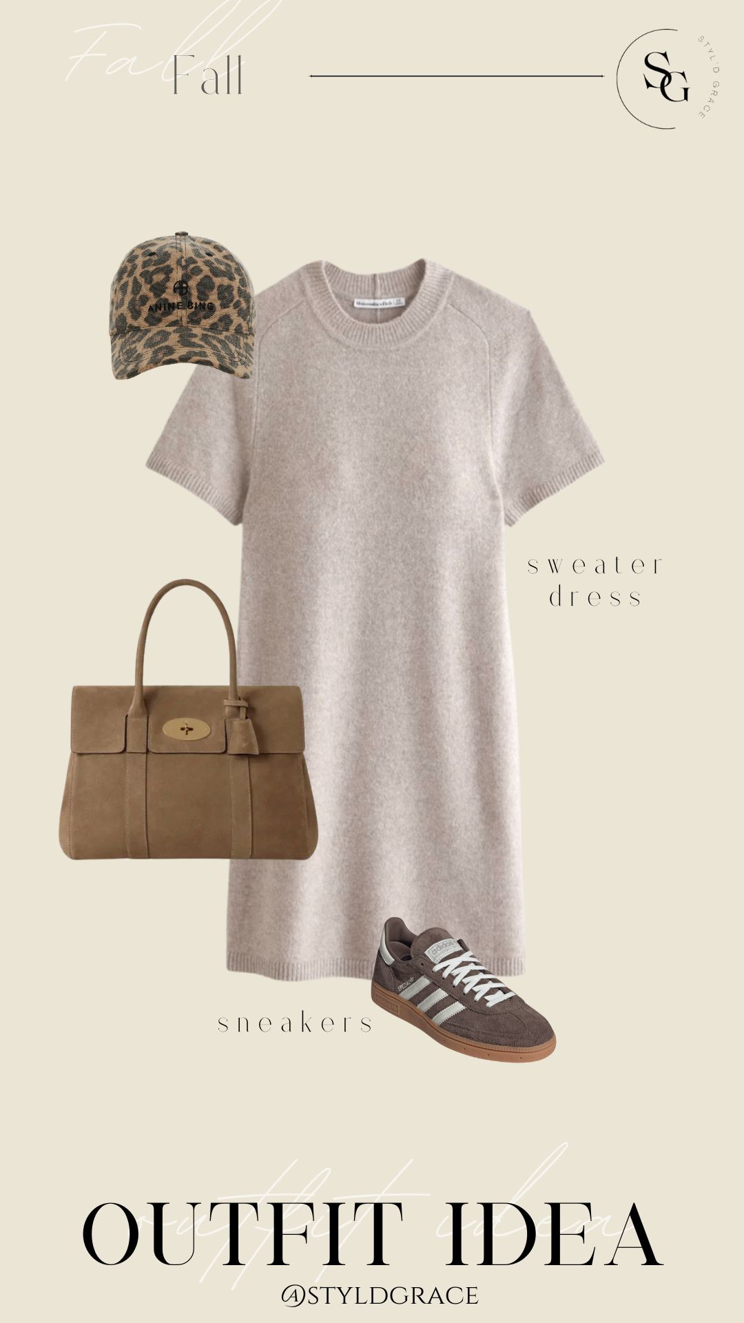 Short sleeve sweater dress