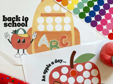 Back to school activities for toddlers