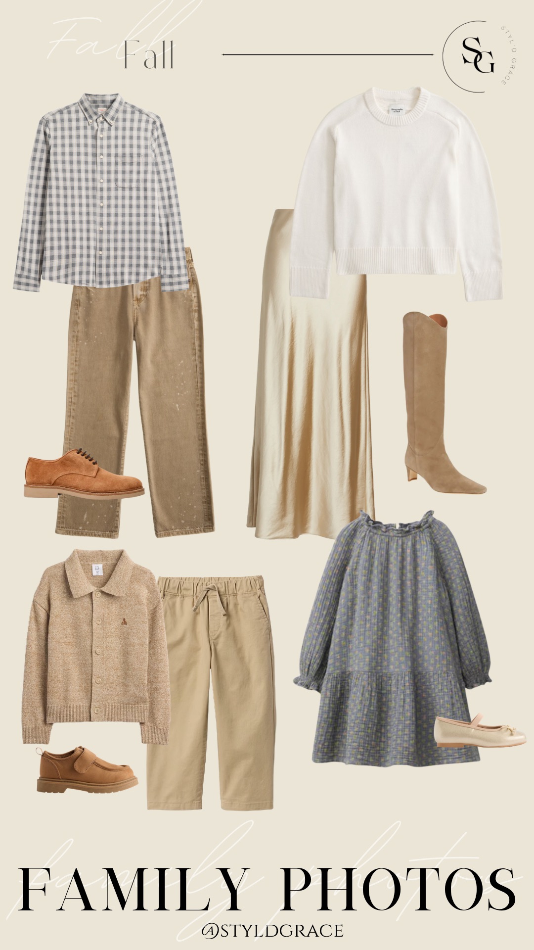 Cream & gold neutral family photos Cream & gold neutral family photos